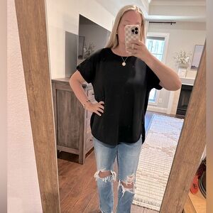 Sonoma black envelope split him shirt